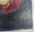 Wood Mid-Century Japanese Modernist Oil Painting "Marionette" by Masaharu Fukui With Inscribed Board For Sale - Image 7 of 15