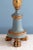 Blue French Painted Wood Candlestick Table Lamp, 19th Century For Sale - Image 8 of 9