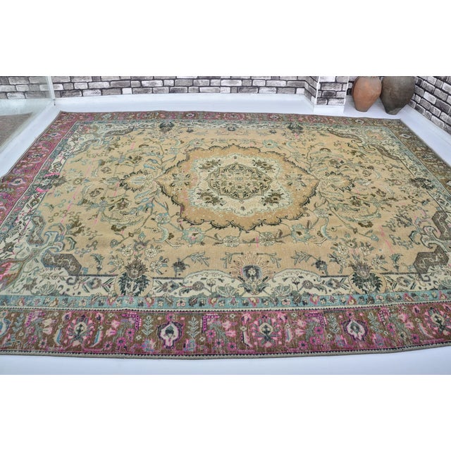 Mid 20th Century Oushak Turkish Oversize Anatolian Carpet For Sale In Phoenix - Image 6 of 10