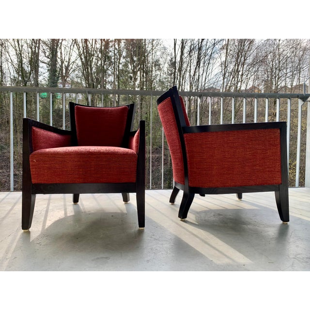 Art Deco Lounge Chairs from the Bielefeld Workshops, 1990s, Set of 2 For Sale - Image 12 of 18