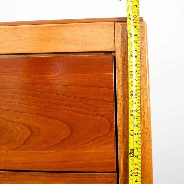 Mid Century Modern Lingerie Chest 7 Drawers Cherry Wood Baker Furniture MCM For Sale - Image 9 of 11