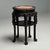 Chinese Chinese Heavily Carved, Occasional Tables or Pedestals, Teak, Marble, 1920s For Sale - Image 3 of 12