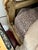 Vintage Italian Carved Painted Bed Frame Tufted Headboard Footboard Rails For Sale - Image 11 of 17