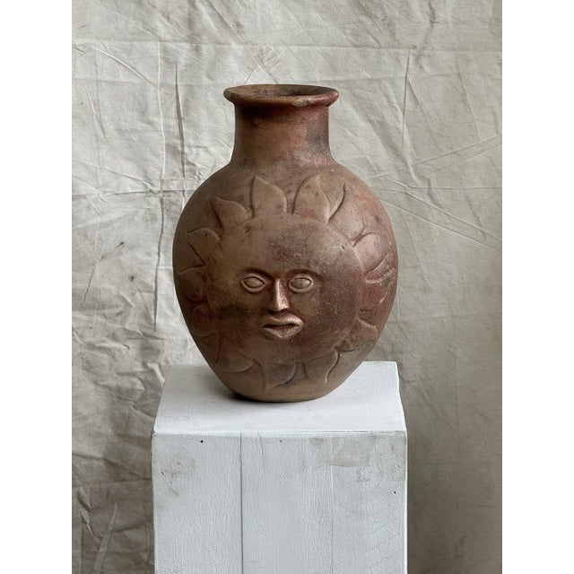Mid Century Sun and Moon Ceramic Vase For Sale - Image 12 of 12