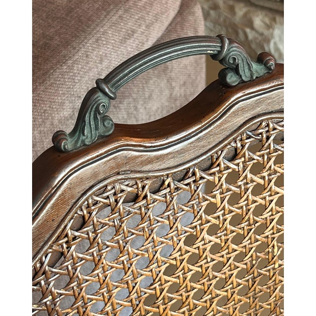 Victorian Antique Carved Wood & Cane Dining Chair For Sale - Image 3 of 12