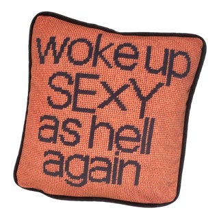 Copper Velvet "Woke Up Sexy" Feather Down Pillow For Sale