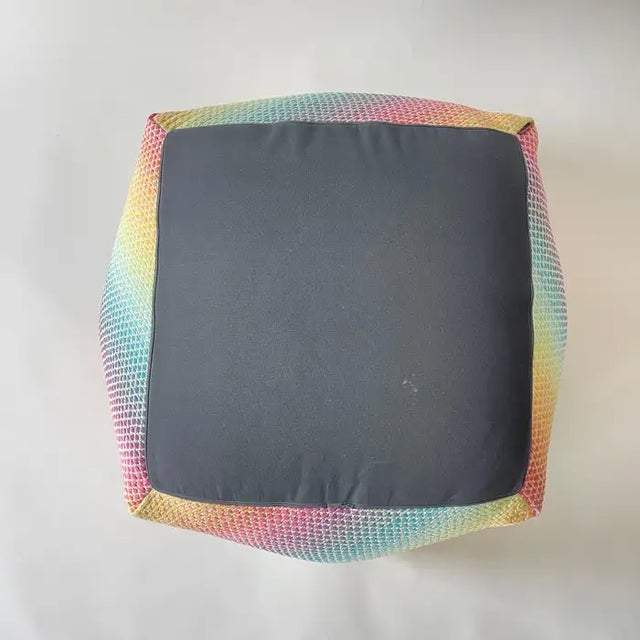 Missoni Diamante Pouf Ottoman or Footstool, Italy 2018 For Sale - Image 12 of 12