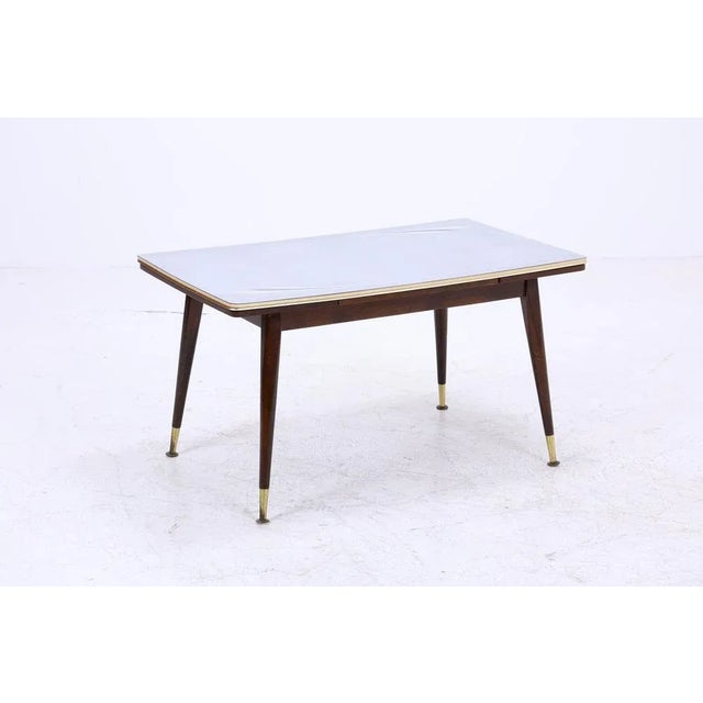 Brown Vintage Crank Coffee Table, 1970s For Sale - Image 8 of 11