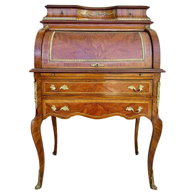 French Roll-Up Secretary, 1890s For Sale - Image 15 of 18