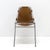 Iconic leather and metal side chair selected by Charlotte Perriand for the Ski resort Les Arcs in 1960, with chrome...