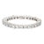 Mid 20th Century 1.60ct Diamond 14k White Gold Eternity Ring Sz 8.5 For Sale