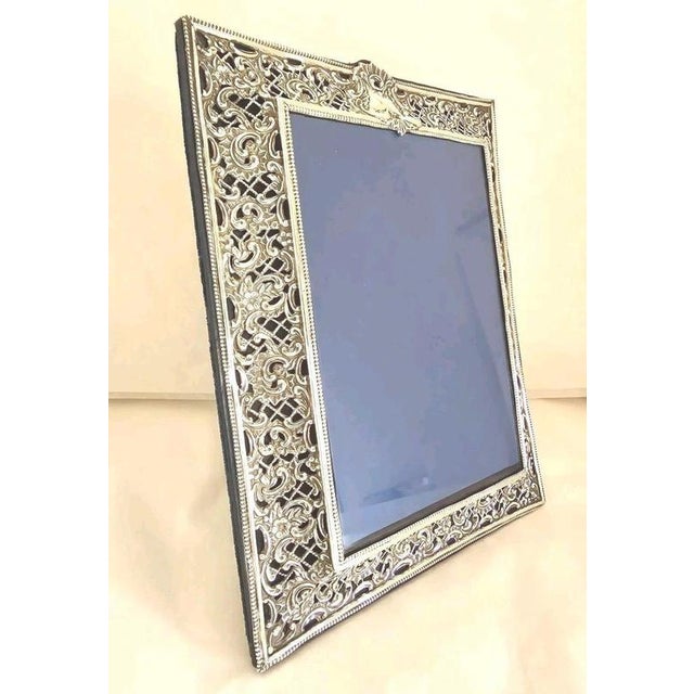 19th Century Antique Silver-Mounted Photograph Frame, Birmingham, 1898 For Sale - Image 5 of 18