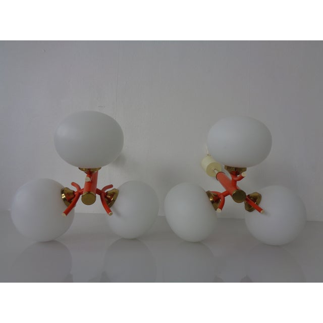 Space Age Sputnik Ceiling Lamps with Glasses by Richard Essig, Germany, 1970s, Set of 2 For Sale - Image 15 of 18