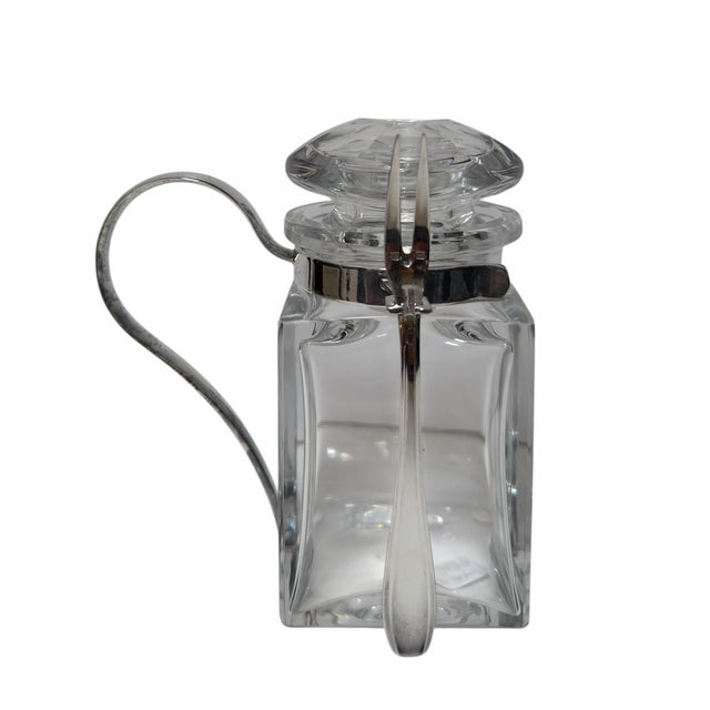 Mid 20th Century Baccarat French Art Deco Crystal Pickle Jar Castor For Sale - Image 5 of 6