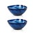Transitional Monte Carlo Large Indigo Alabaster Glass Bowls, Set of 2 For Sale - Image 3 of 3