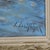 Post Impressionist Scandinavian Harbor Scene Oil Painting on Canvas, Framed, Mid-Century Coastal Landscape For Sale - Image 3 of 4