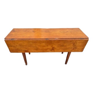 19th Century Pine and Maple Smaller Harvest Table For Sale