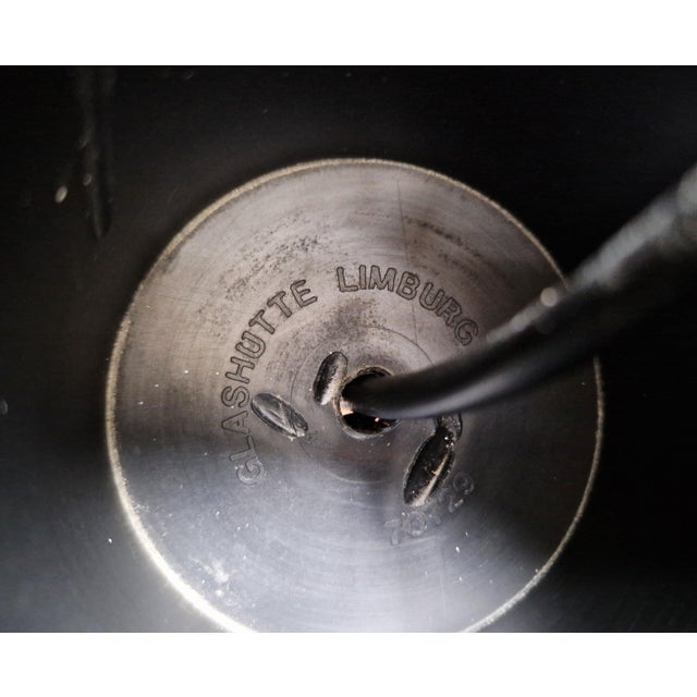 Brass and Smoked Blown Glass Pendant Lights from Glashütte Limburg, 1970, Set of 2 For Sale - Image 16 of 18