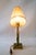Art Deco Jade Table Lamp with Brass and Fabric Shade, 1920s For Sale - Image 9 of 18
