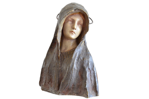 Ceramic Madonna by Tvir Otte, 1920s