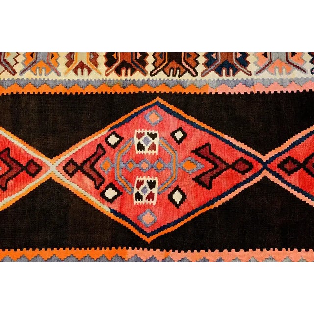 Tribal Early 20th Century Veramin Kilim Runner For Sale - Image 3 of 6