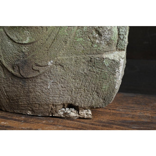 Antique Japanese Stone Buddha Statue of Kannon Bodhisattva (Seated) / Edo Period / 1750-1850 For Sale - Image 9 of 14