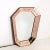 This beautiful Mid-Century Modernist Shadowbox Mirror in Smoked Rose originates from Italy, Circa 1950. Featuring a shield...