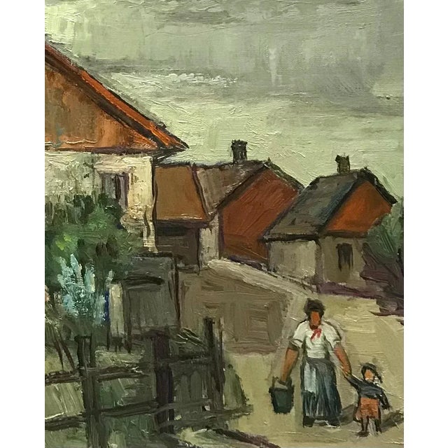 Ernest Voegeli, Family House, Oil on Canvas For Sale - Image 4 of 8