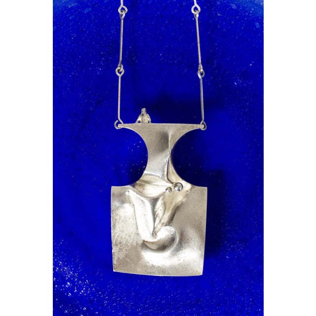 Mid-Century Modern Silver Barbarella Necklace by Björn Weckström, 1971 For Sale - Image 3 of 8