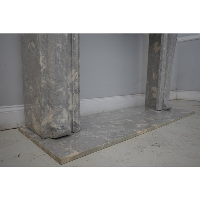 1980s Italian Marble Fireplace Surround For Sale - Image 5 of 14