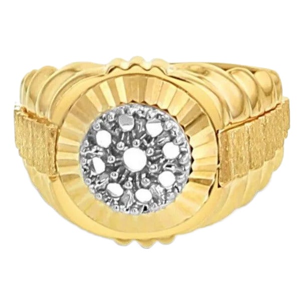 Presidential Style Cluster Ring - Setting Only, Size 11 For Sale