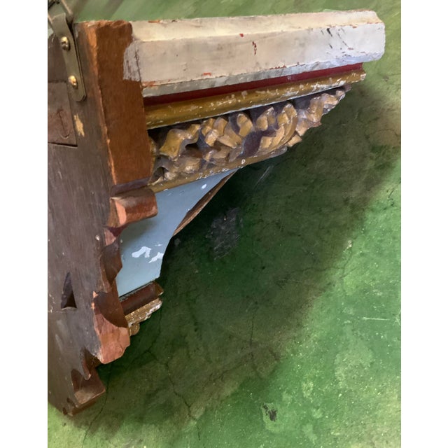 Baby Blue 19th Century Painted Corbel For Sale - Image 8 of 14