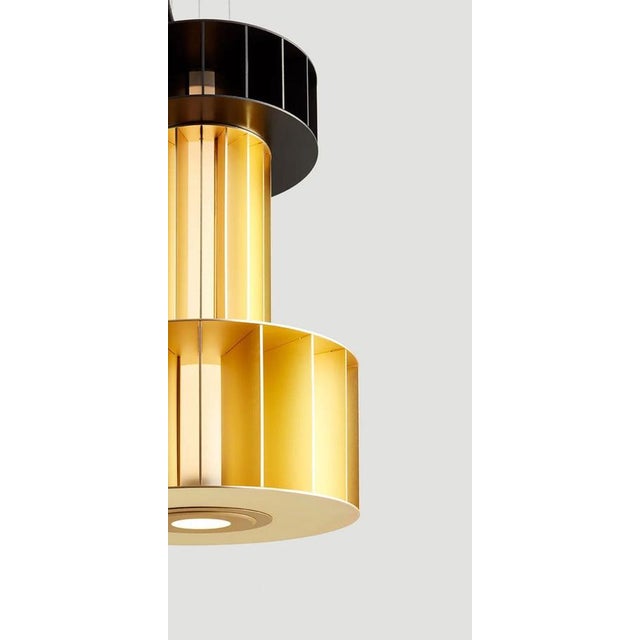 T Pe Golden Suspended Lamp by Stephen Burks Babel for Parachilna For Sale - Image 11 of 14