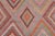 Pink Colorful Vintage Turkish Kilim Rug - 67" X 133" For Sale - Image 8 of 13