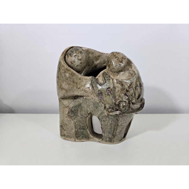 Sculptural Sandstone Lamp by Annie Maume, France, 1970s For Sale - Image 14 of 14