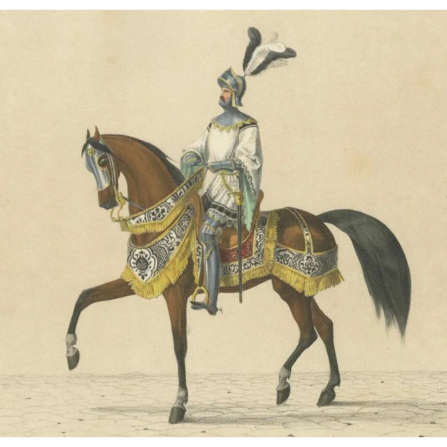 Heinrich Jenny, Grand Basel Procession of Peter Rot and the Proud Banner of the City, 1855, Print For Sale - Image 6 of 10