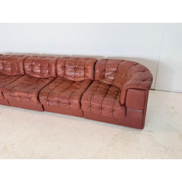 DS-11 Modular Leather Sofa from de Sede, Set of 5 For Sale - Image 6 of 18