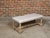 English 1900s Bleached Wood Bench with Barley Twist Base and Custom Upholstery For Sale - Image 9 of 12