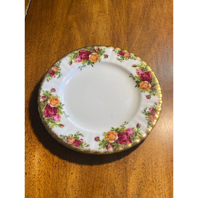 2 Gorgeous Royal Albert Old Country Rose salad plate plates, made in England, out of bone China, produced in 1962, they...