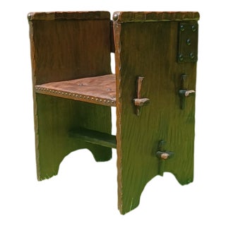 Vintage Brutalist Stool, 1960s For Sale
