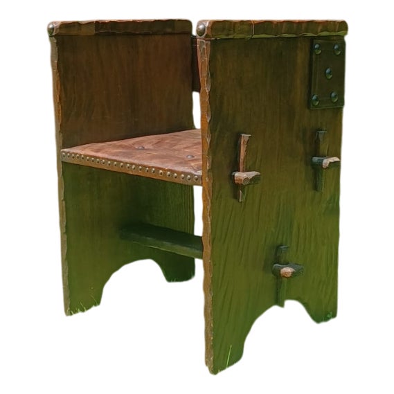 Vintage Brutalist Stool, 1960s For Sale