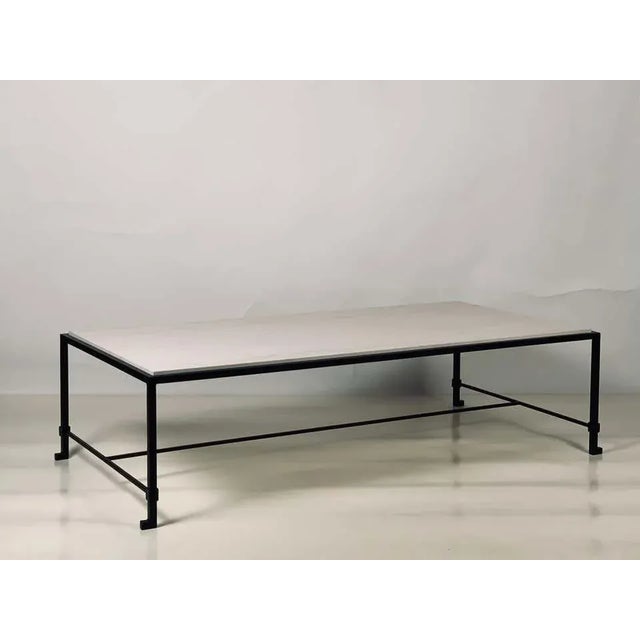 Not Yet Made - Made To Order Large 'Diagramme' Cream Limestone Coffee Table by Design Frères For Sale - Image 5 of 8