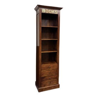 English Bookcase in Teak For Sale