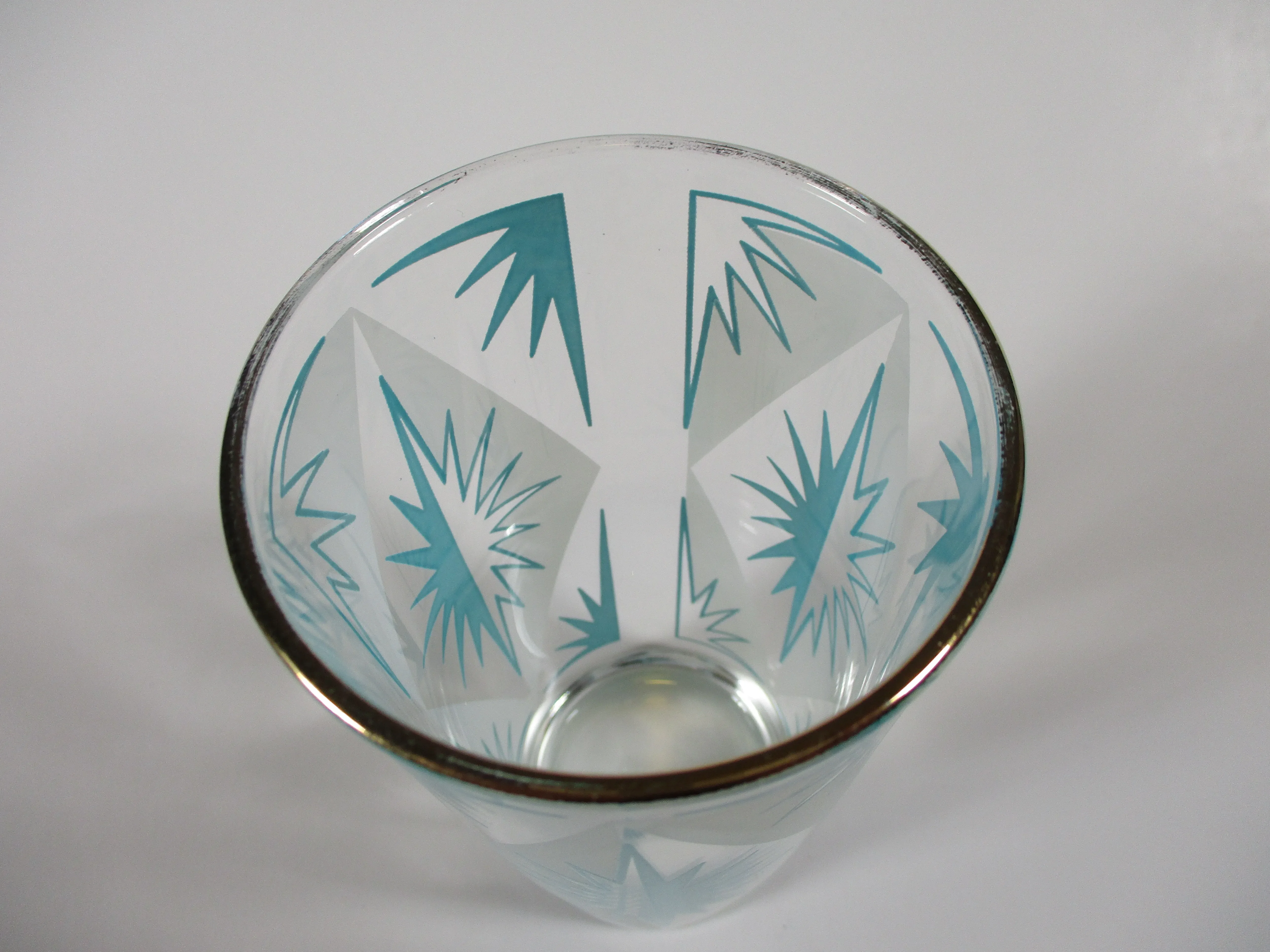 Glas & Kristallarmatur (GK) 社 デスクライト 60s 1960s Hazel-Atlas Mid-Century Atomic Pastel Starburst Glasses- Set