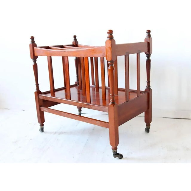 Mid-Century Modern Vintage Magazine Rack, 1970s For Sale - Image 3 of 3