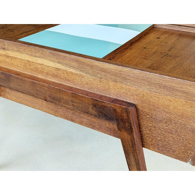 Mid-Century Modern Teakwood & Plastic Laminate Coffee Table, 1950s For Sale - Image 12 of 18