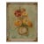 Mid Century Zinnia Floral Still-Life For Sale
