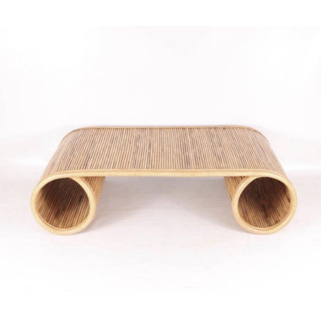 Large Coffee Table in Rattan For Sale - Image 5 of 12