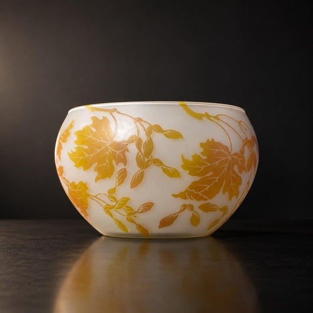 Art Nouveau Overlay Glass Vase from Max Köck, 1910 For Sale - Image 4 of 9