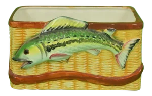 Trout Creel Ceramic Basket